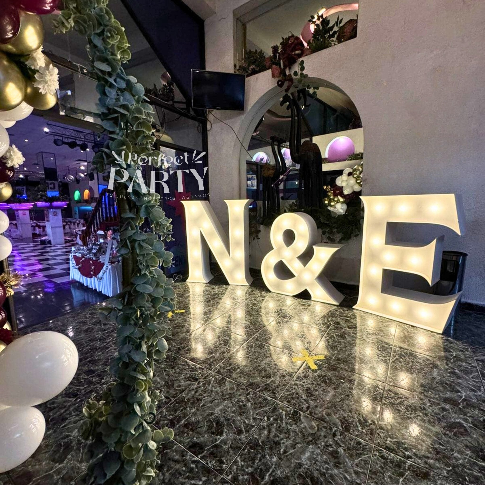 Letras con LED | Boda, Aniversario o Pedida de Mano - Perfect Party